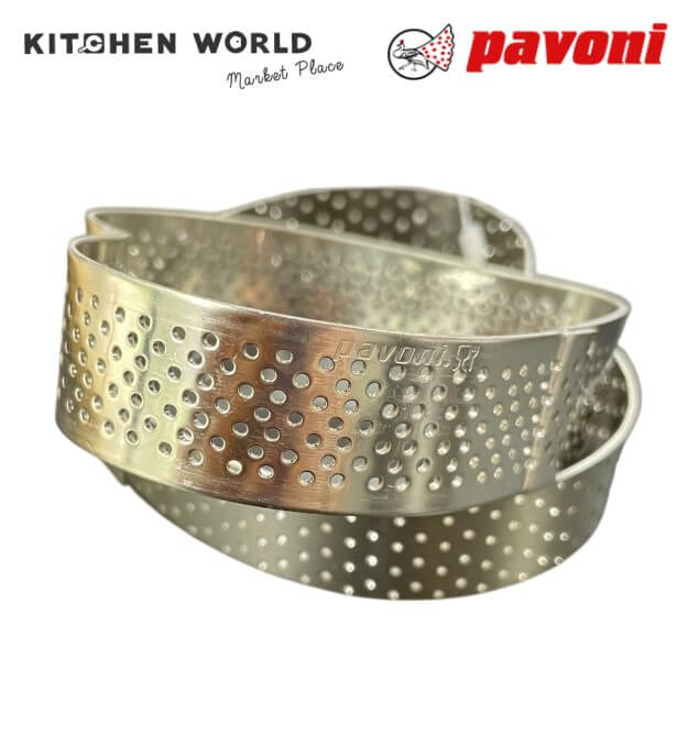 พิมพ์เค้กสแตนเลสทรงหัวใจเจาะรู PAVONI BW1436-14 ขนาด 7.5 ซม.